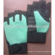 Half Finger Glove-Synthetic Leather Glove-Work Glove-Protective Glove-Safety Glove